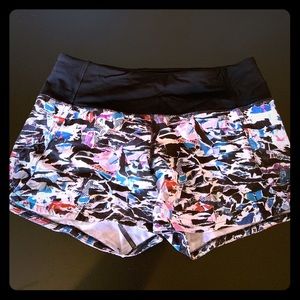 Lulu Lemon multi colored work out shorts